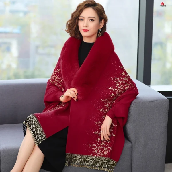 écharpe de luxe femme en fausse fourrure