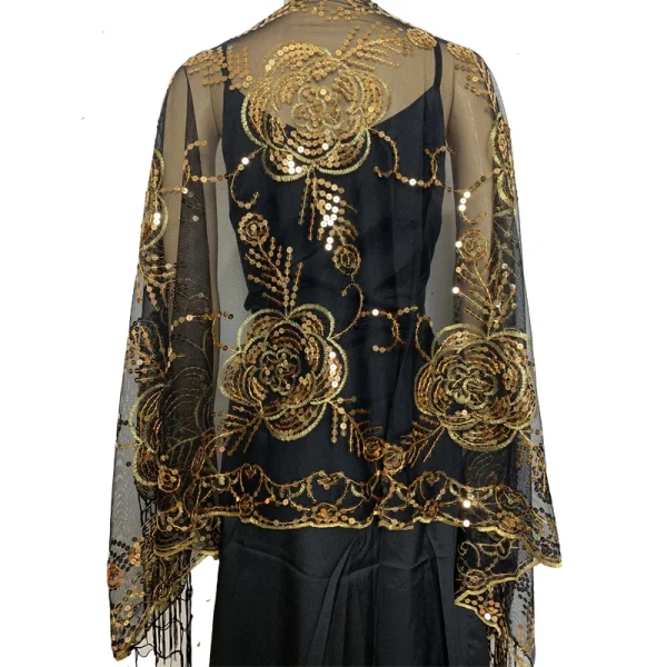 châle de mariée élégant