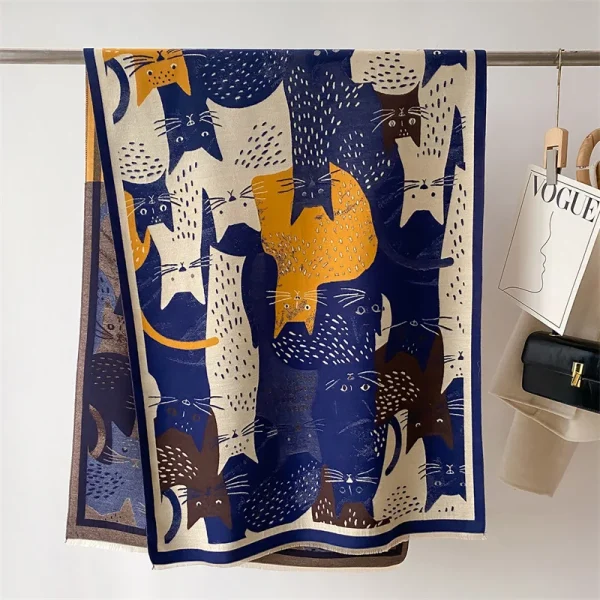 écharpe d'hiver en cachemire pour femmes