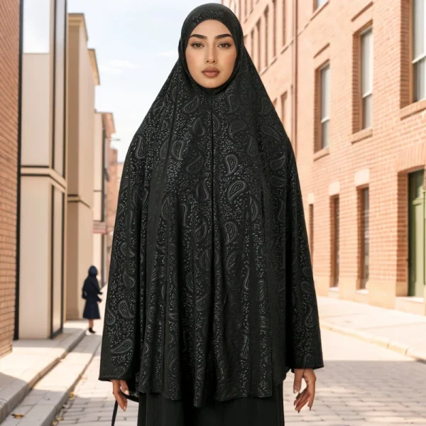 écharpe femme paisley noire