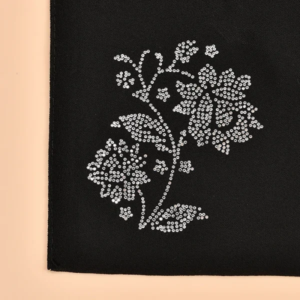 écharpe femme style niqab en mousseline douce noire