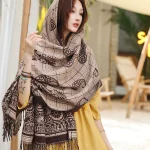 écharpe de luxe pour femme arabe